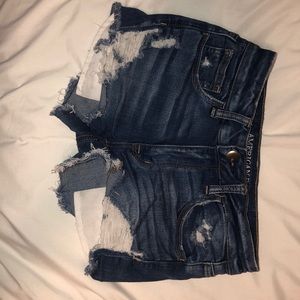 blue jean shorts